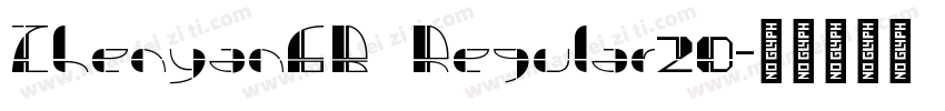 ZhenyanGB Regular20字体转换